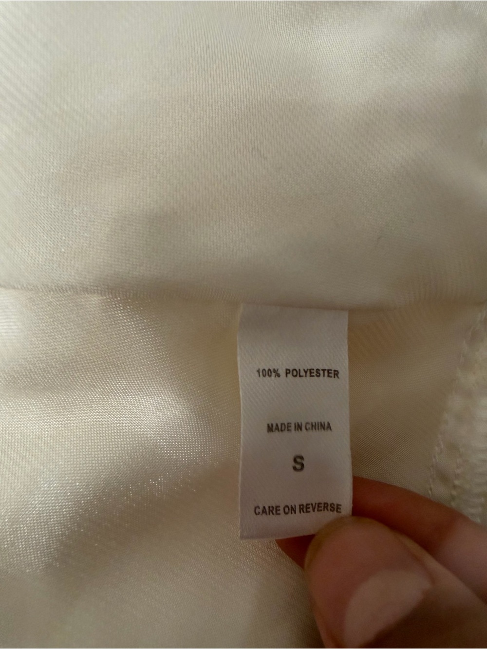 Flora Ivory Satin Nightgown with Floral Appliqué Tie Waist Maxi Size Small - Picture 9 of 11